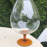 Vase dame jeanne forme verre cognac