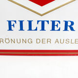 Large vintage German advertising metal sign, Lux cigarette