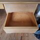 Solid oak desk, 1960s-70s