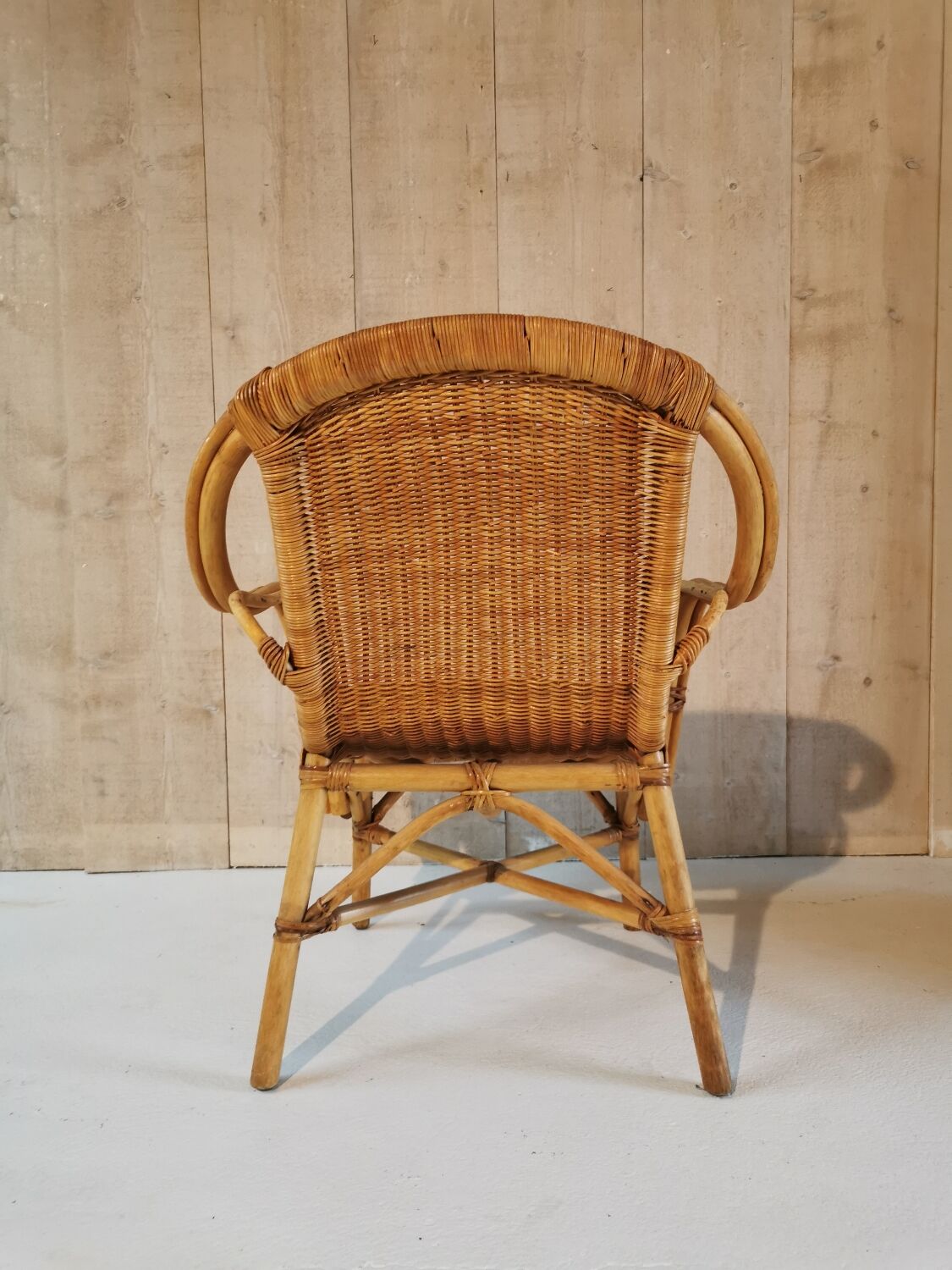 Rattan armchair