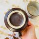 Duo de tasses grès vintage « Toi & Moi »