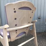 Old armchair heater wood beech design