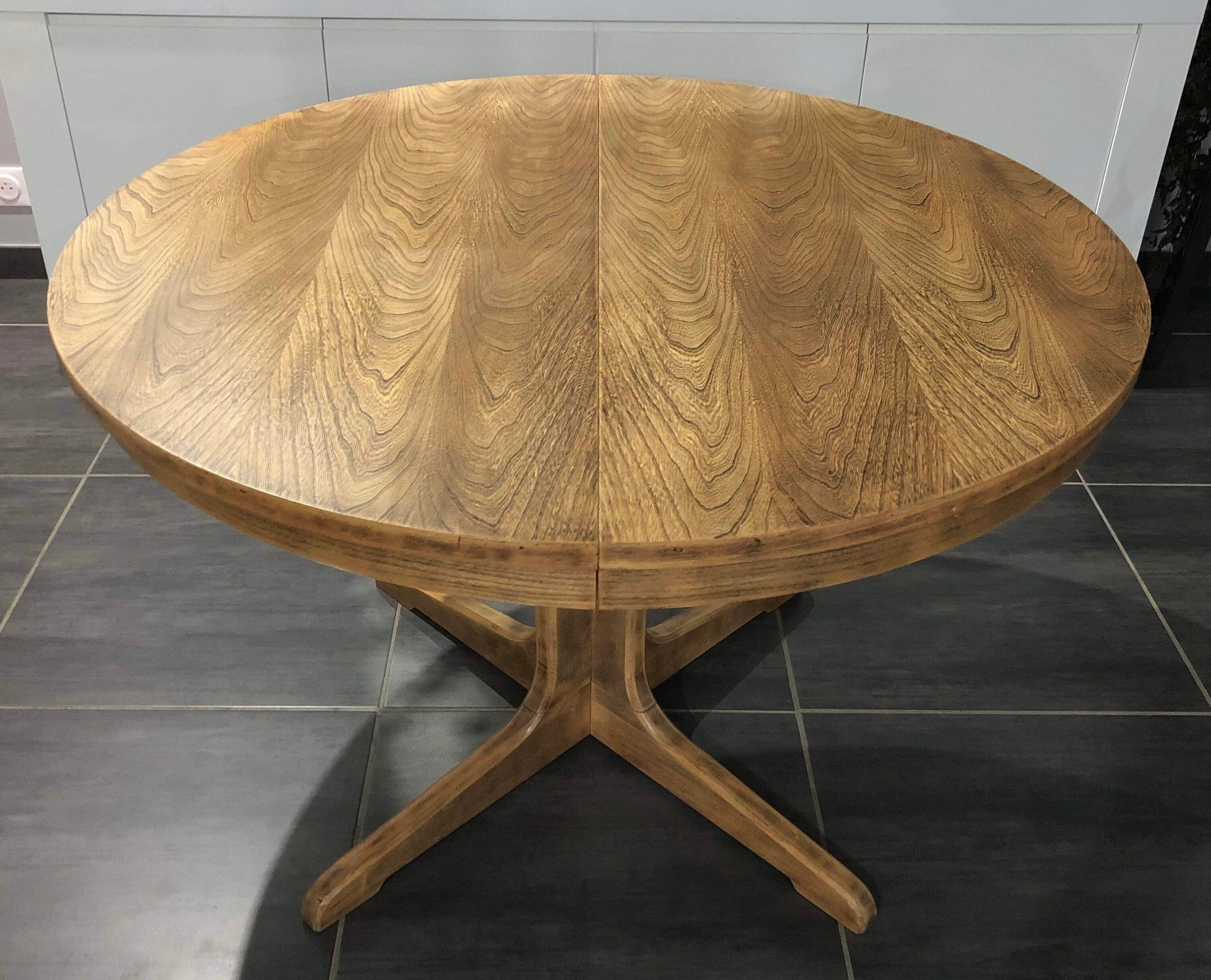 Vintage extendable table Baumann 1970s