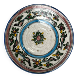Qadjar, siliceous ceramic plate Persia Iran 18th century