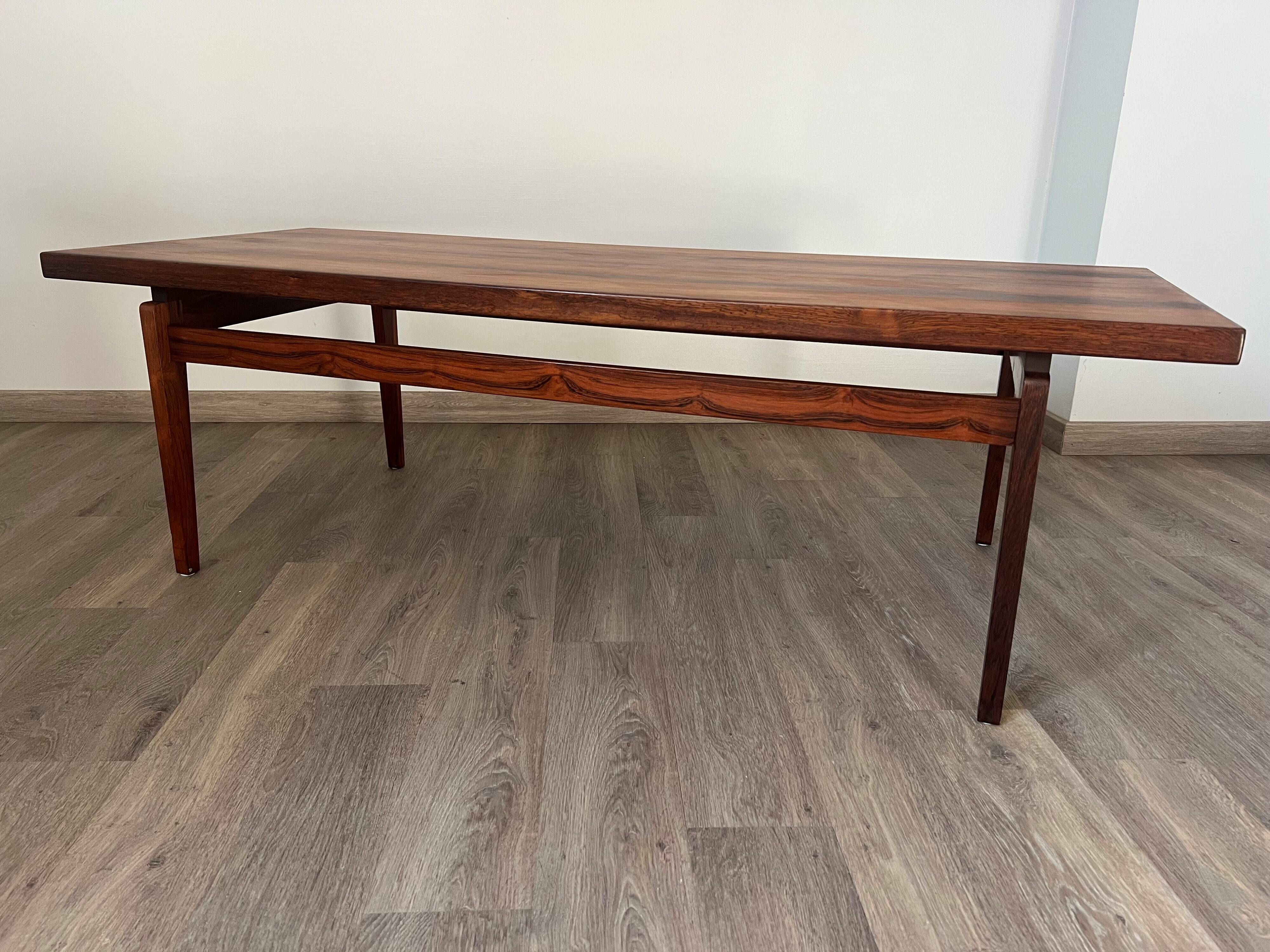 Scandinavian rosewood coffee table