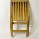 Vintage design solid wood scissor chairs from the 1970s
