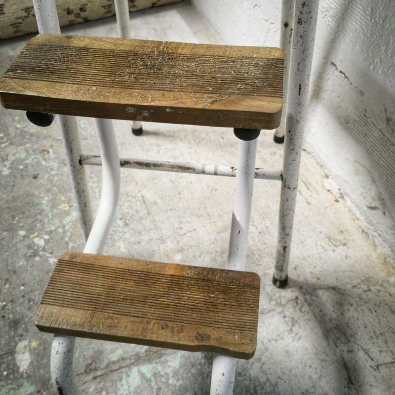 Escabeau marche pied vintage