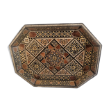 Syrian service tray in fine marquetry. First half of the twentieth century.