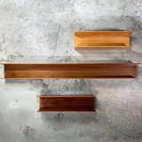 Wall shelf by Walter Wirz for Wilhelm Renz, 60s. Rosewood
