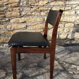 Wooden chair and skai