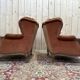 Paire de bergères à oreilles de style Louis XV