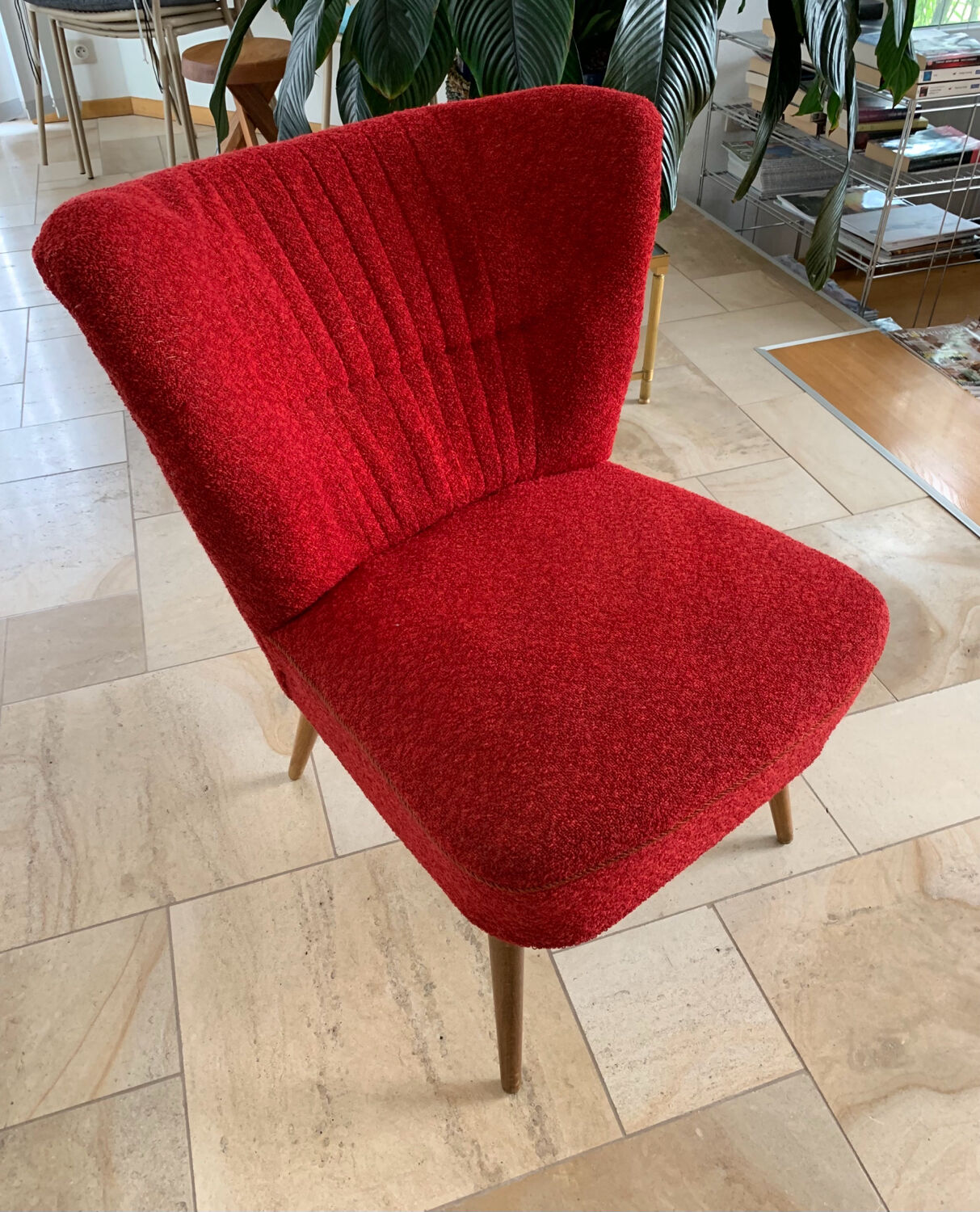 Armchair red cocktail 50s-60s
