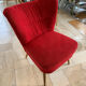 Armchair red cocktail 50s-60s