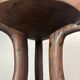Handmade midcentury African tribal Jimma or Oromo tripod stool side table