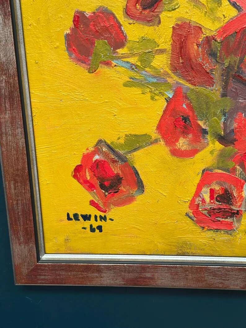 Original Swedish Oil on Canvas - "Matador" by Gösta Lewin (1920–2016)