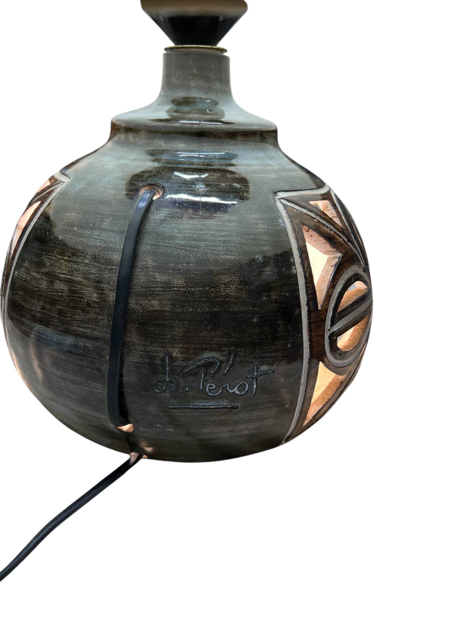 Robert Pérot Vallauris ceramic lamp