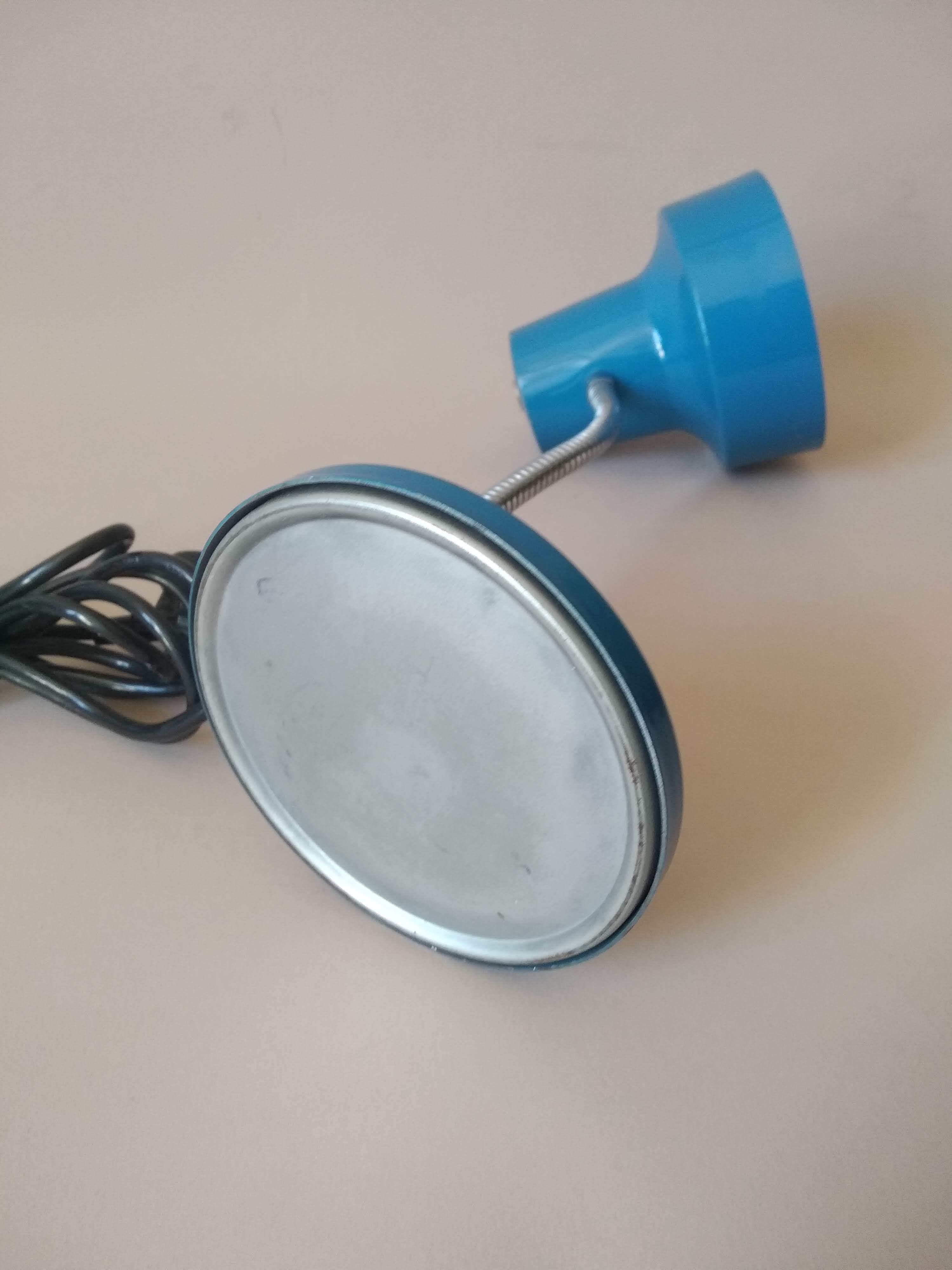 Vintage blue flexible desk lamp