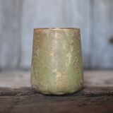 Vase from Yvelines in stoneware with enamel decoration featuring tree-like drips, 1900.