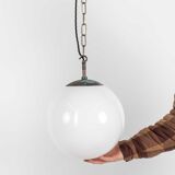 Large Globe Opaline Pendant Lamp