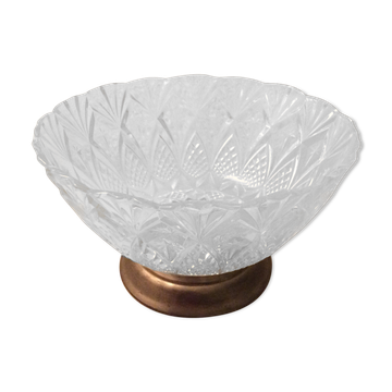 Plat de présentation cristal