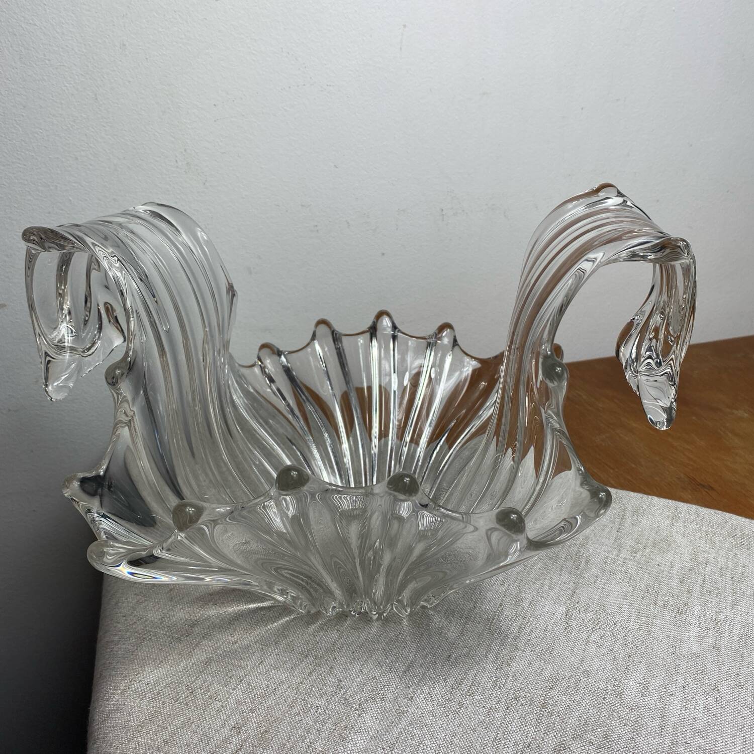 Large crystal fruit bowl, 1950s/1960s