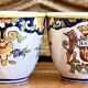 6 old Devres Fourmaintraux Rouen coffee cups Dinan model 19th century
