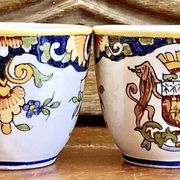 6 old Devres Fourmaintraux Rouen coffee cups Dinan model 19th century