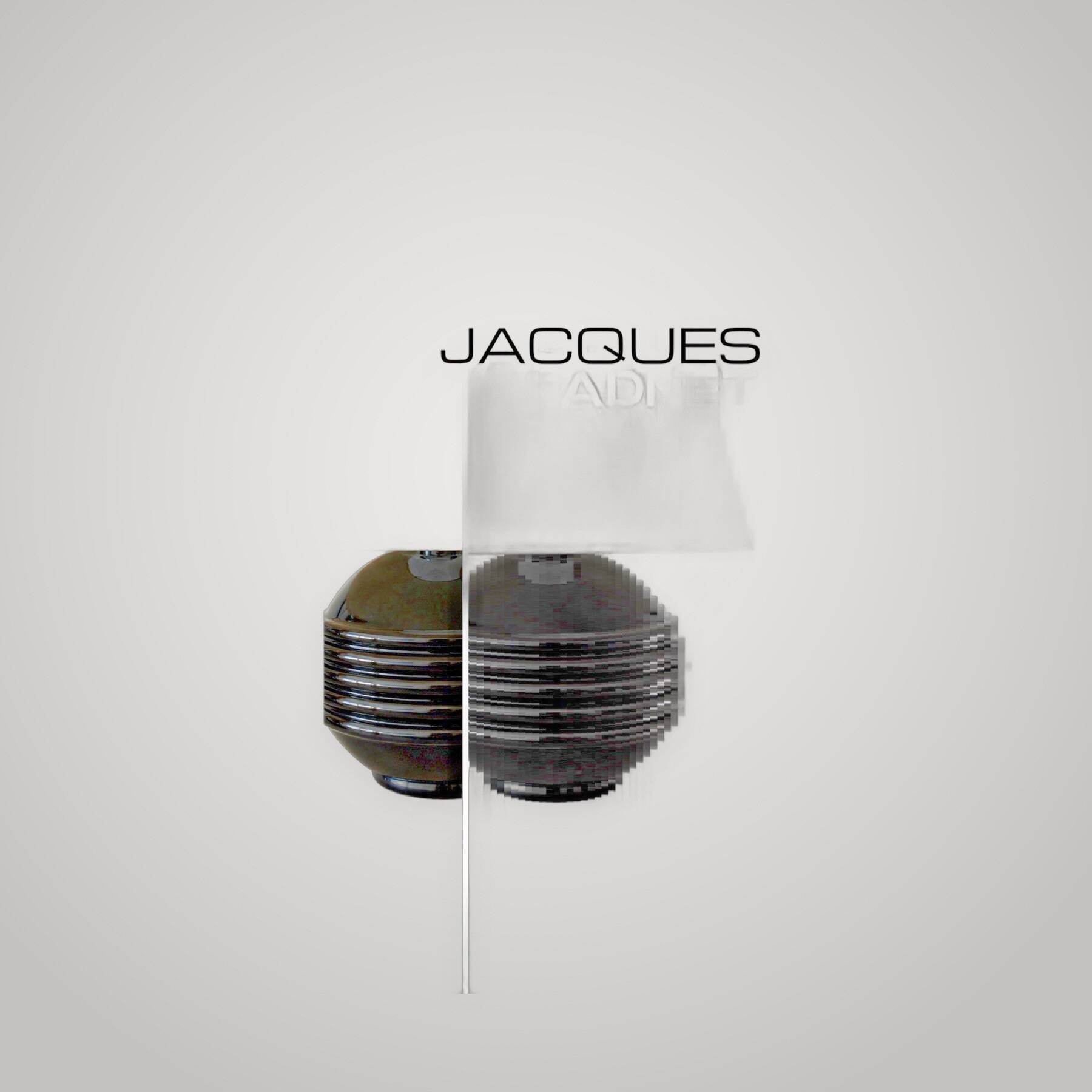 Art Deco lamp in black opaline – Jacques Adnet - elegance of the 1930s