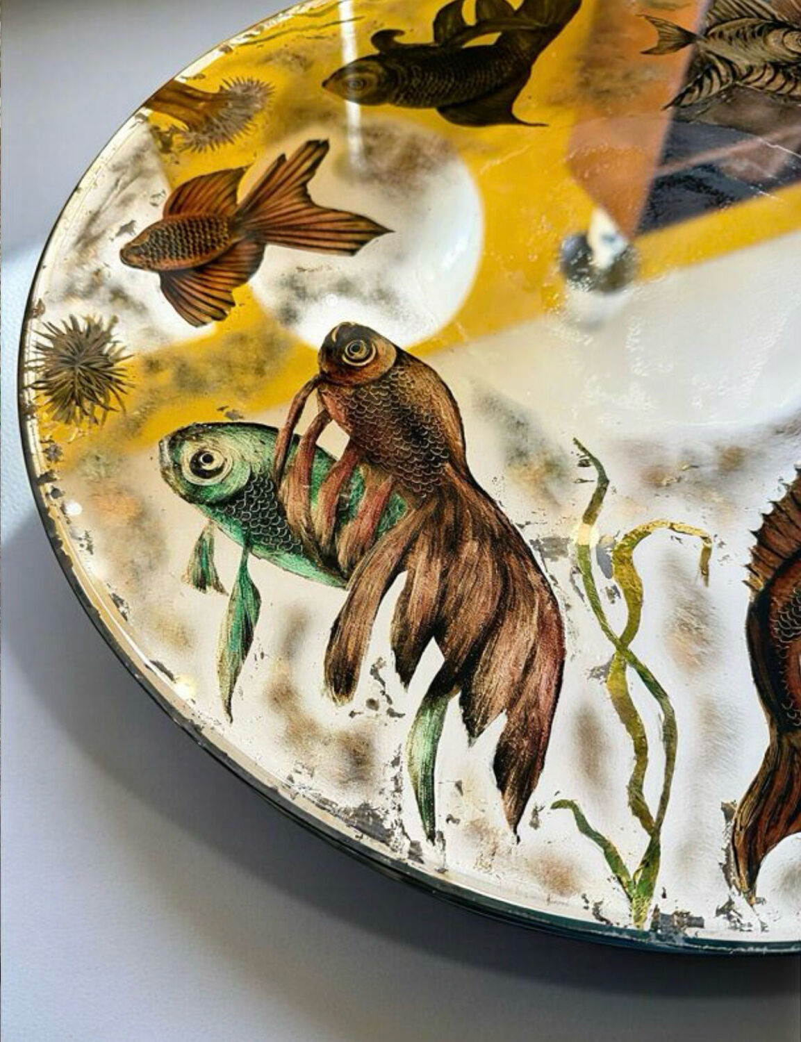 Fornasetti 1960 Decorative Fish Mirror