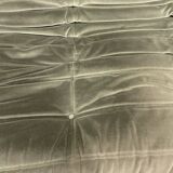 Vintage 2 and 3 seater green velvet togo set