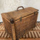 Wicker trunk woven nineteenth century