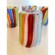 Set of 6 Contemporary Multicolored Murano Glass Glasses