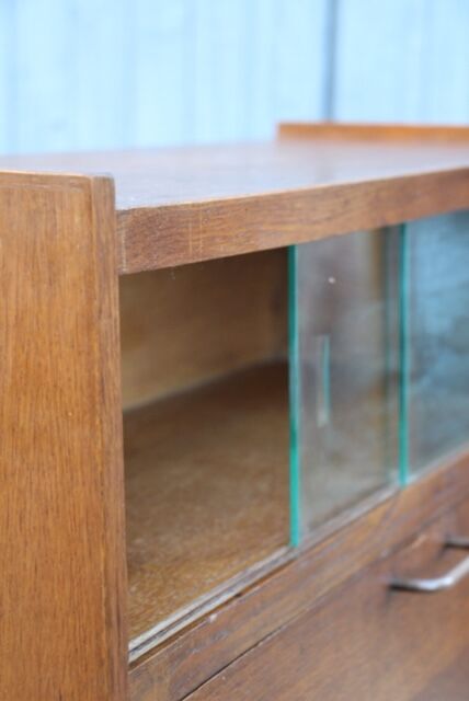 Vintage Secretary in Oak France 1950