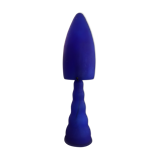 Blue glass lamp 1980s