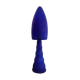 Lampe en verre bleu 1980