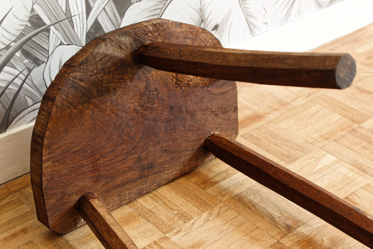 Brutalist cowherd stool