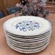 Large flat plates ironstone Boch Frères