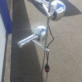 70's double chrome floor lamp