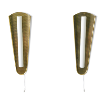 Pair of Erco wall lights, 1950s