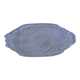 Plateau en verre gravé
