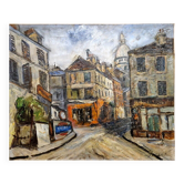 Huile de J. Pineau XXe - Montmartre