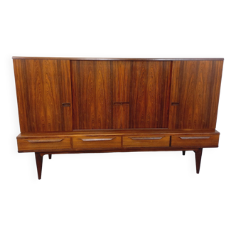Vintage Scandinavian rosewood sideboard from the 60s by Danish brand Bordum & Nielsen, Samcom