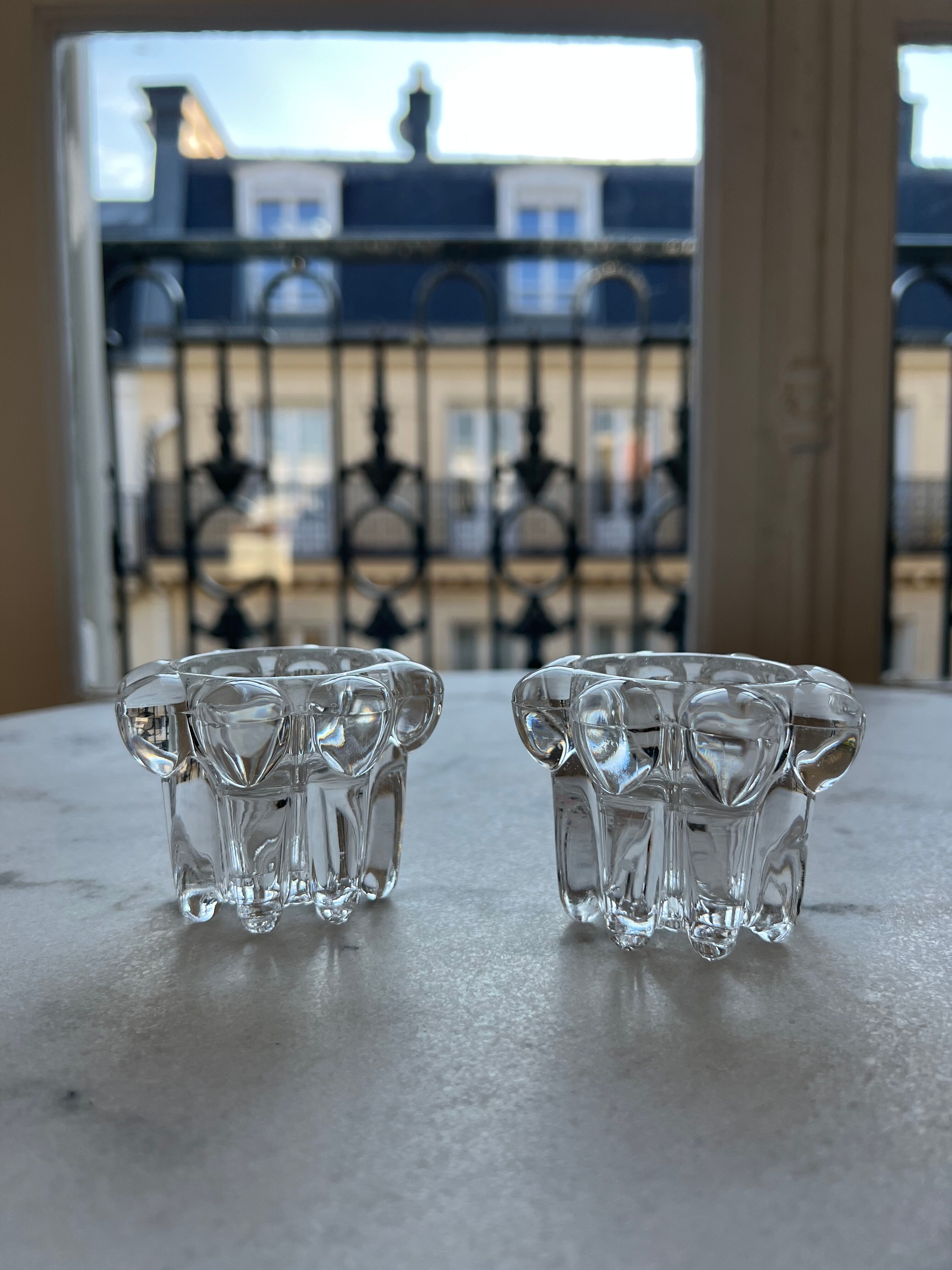 Set of 2 candle holders - Poulignac France