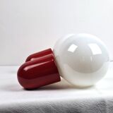 Pair of Allibert 70s space age plastic wall lamps