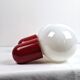 Pair of Allibert 70s space age plastic wall lamps