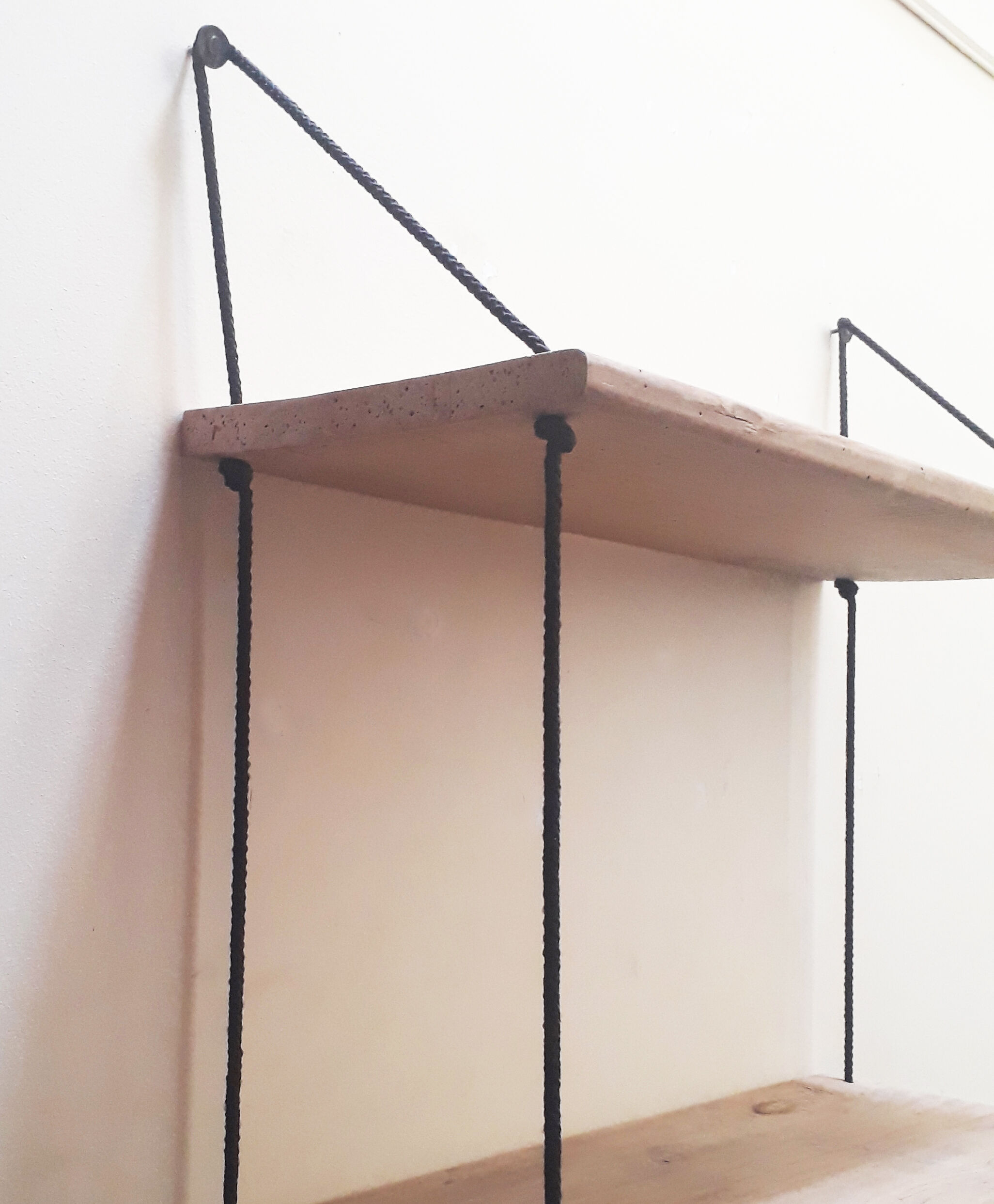 Etagère industrielle en chêne