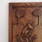 2 panneaux de porte en chêne