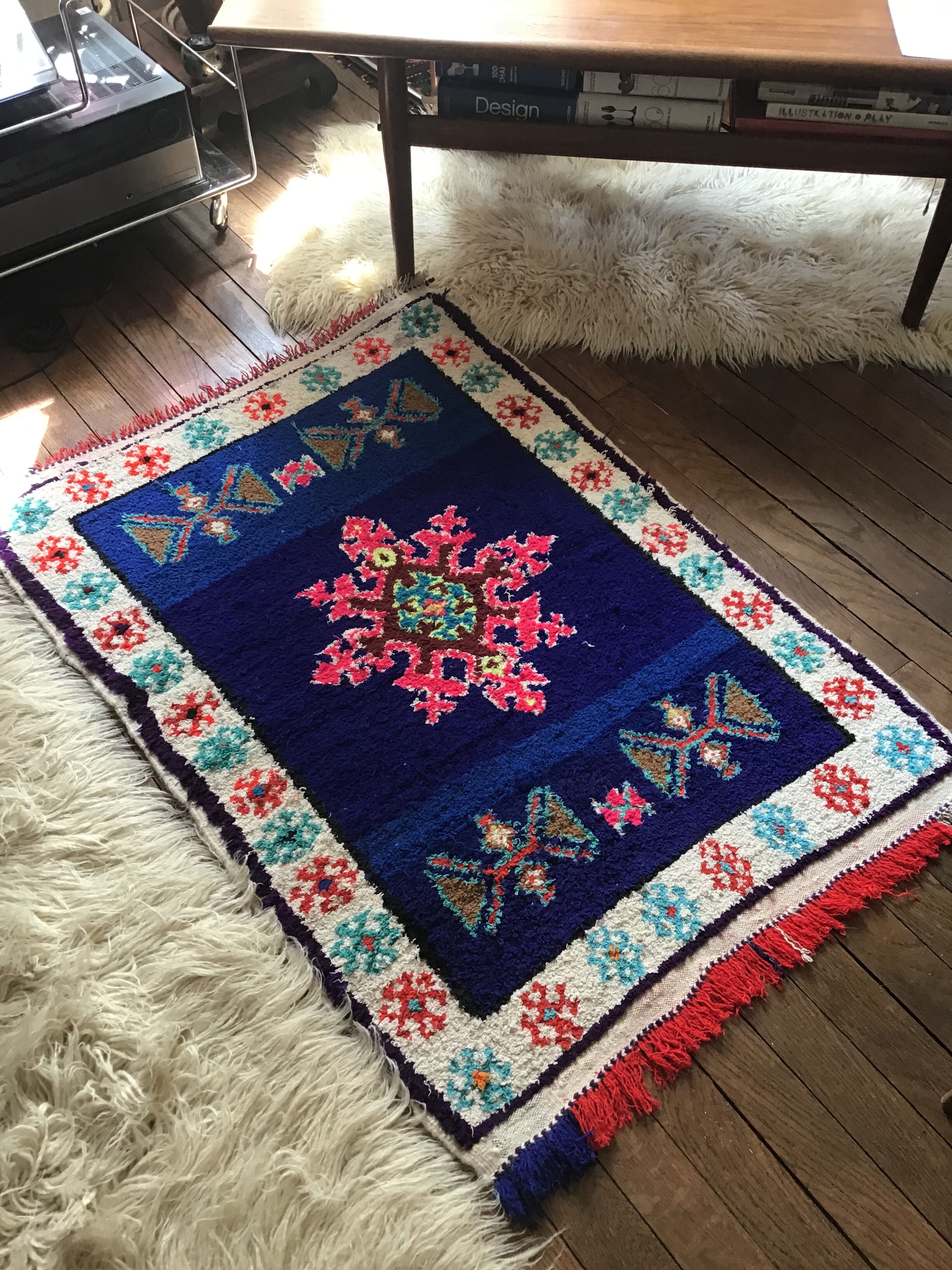 Carpet Azilal vintage, Morocco, years 70 80x120cm