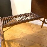 Vintage rattan dressing table desk
