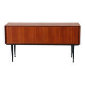 Vintage G Plan vinyl cabinet in teak (1960s)